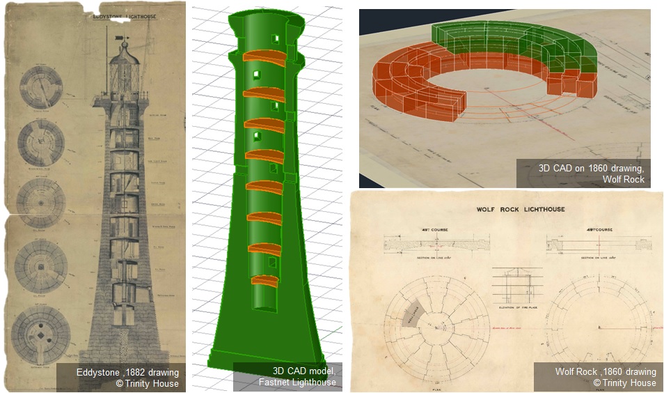Archive Drawings of Lighthouses