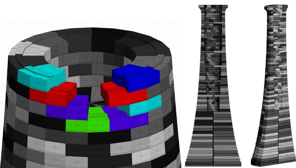 Figure 5. DEM model detail of Wolf Rock 